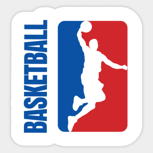 Basketball player in the jump. Sticker